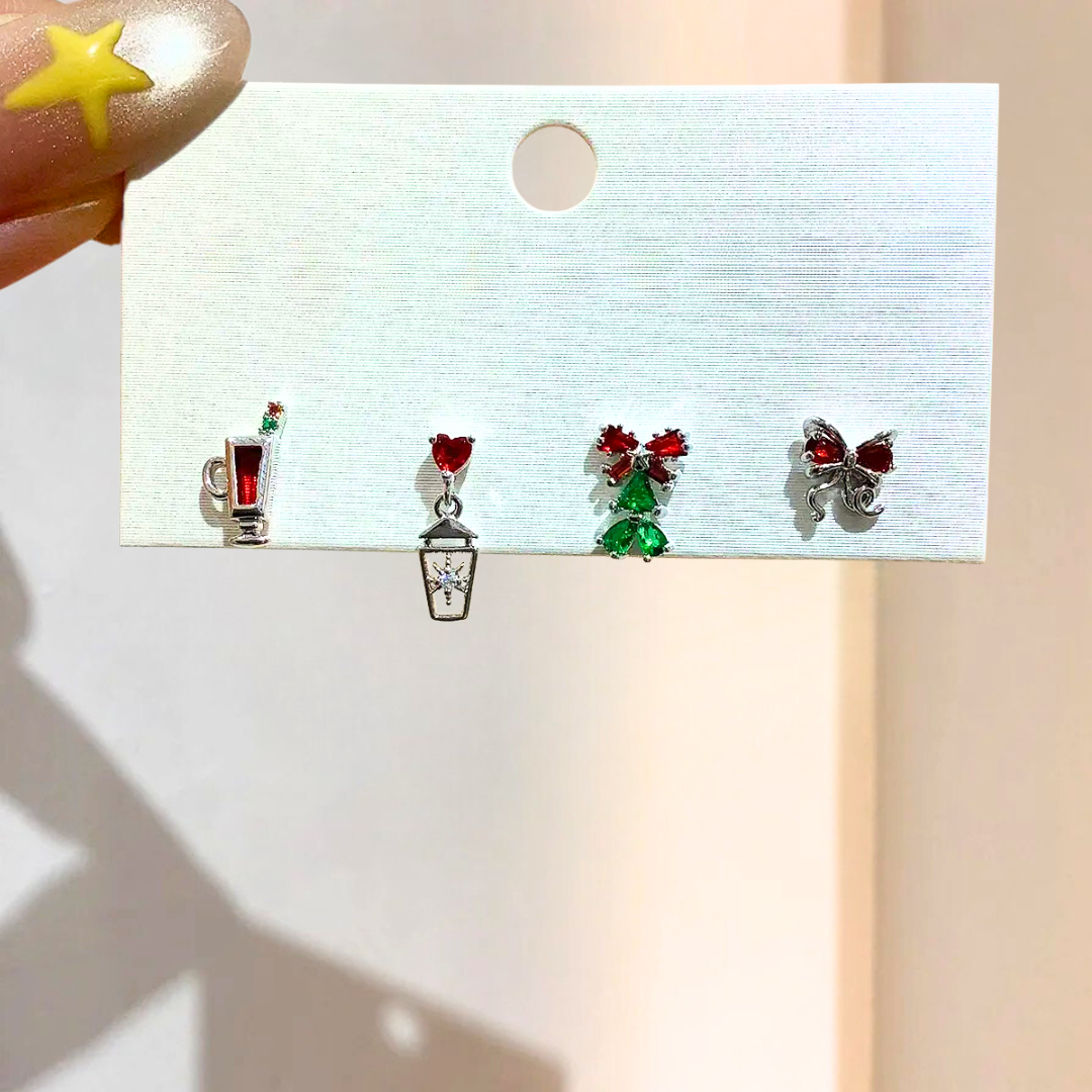 Crystal Winter Earring Studs