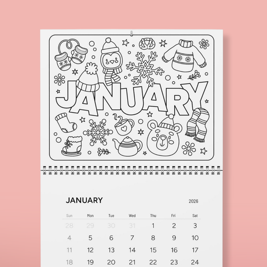 Smiles & Doodles 2026 Calendar
