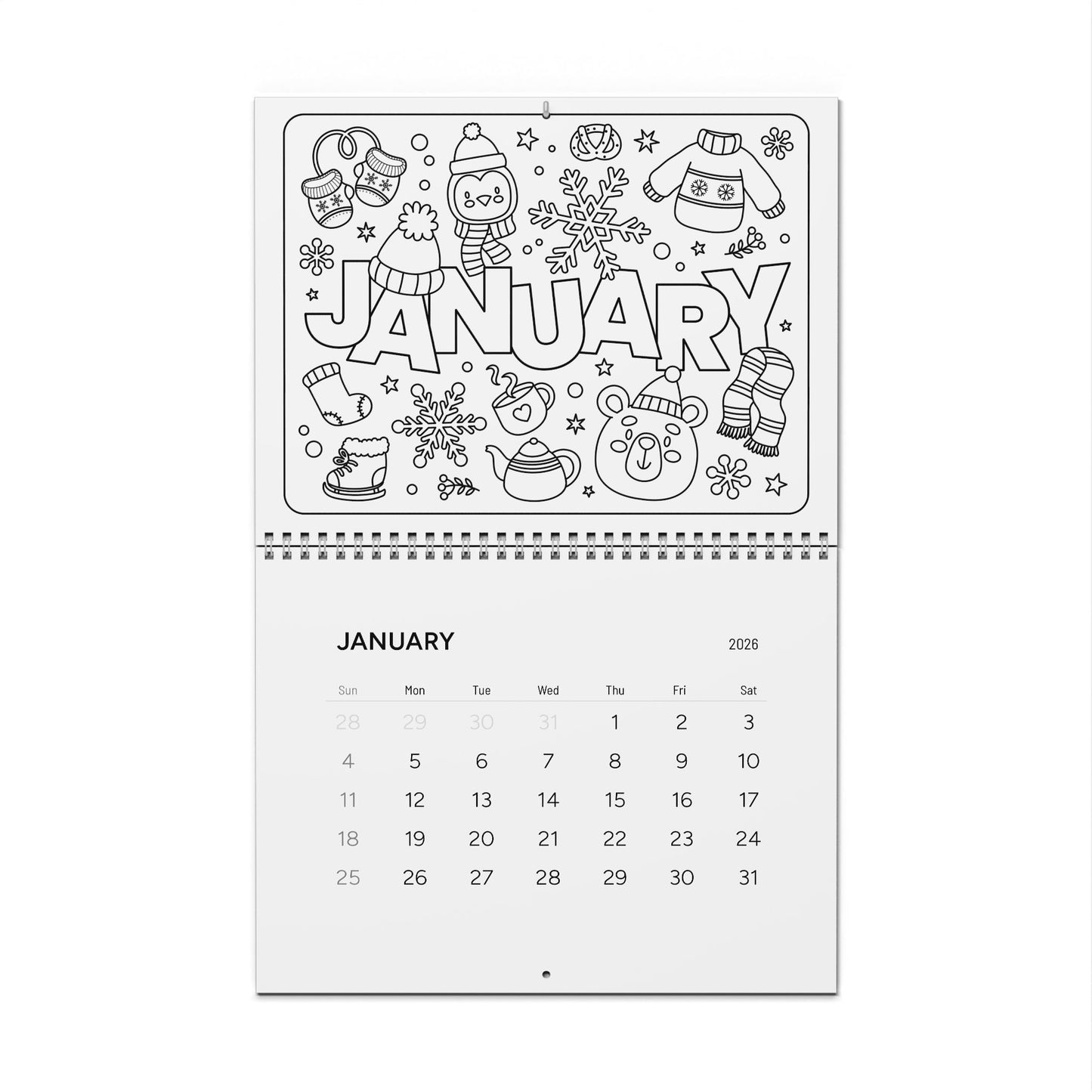 Smiles & Doodles 2026 Calendar