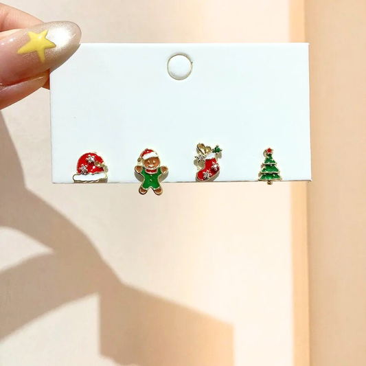 Gingerbread Glam Earring Studs
