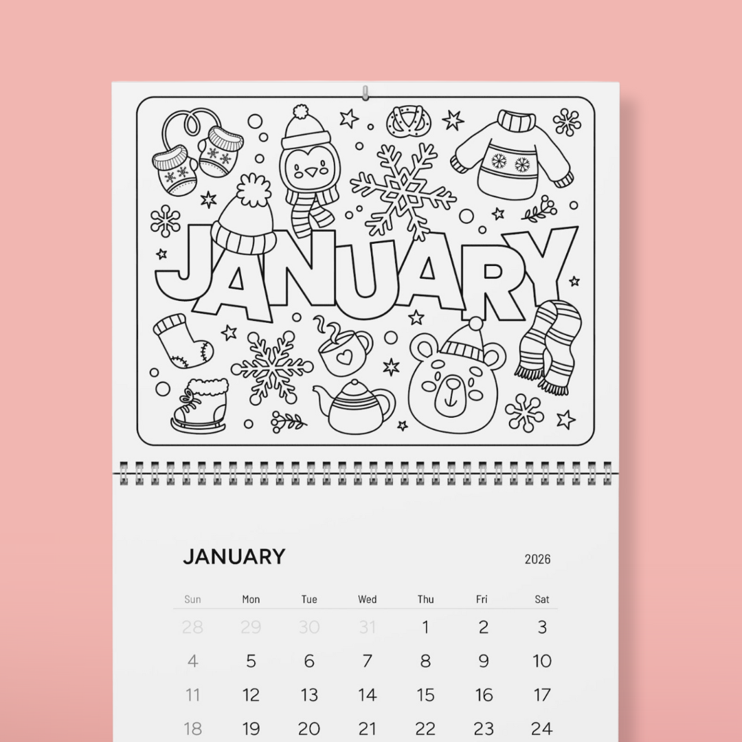 Smiles & Doodles 2026 Calendar