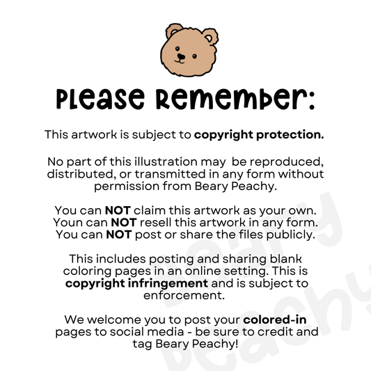 Digital Download・Stay Cozy Mini Coloring Book