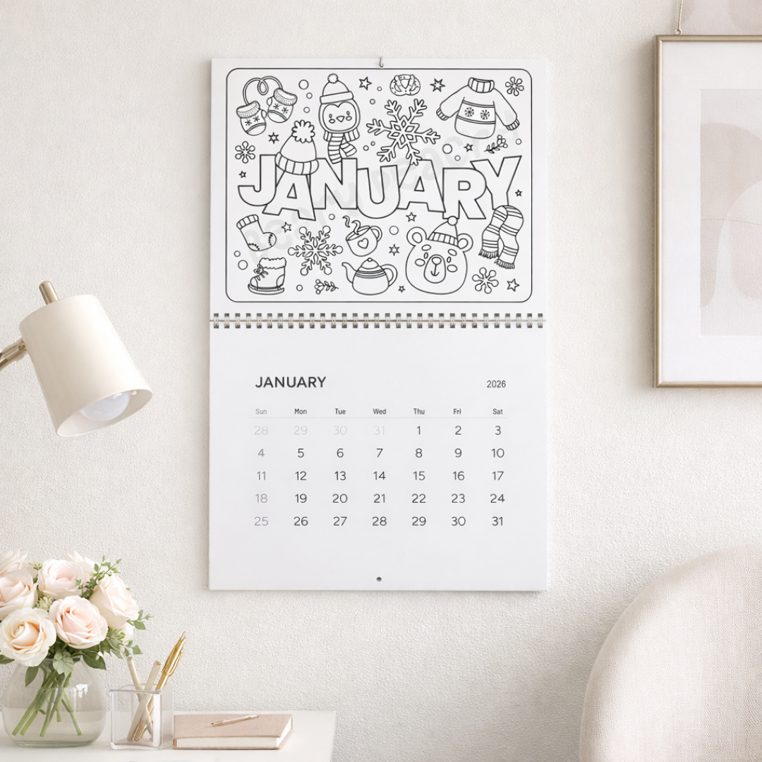 Smiles & Doodles 2026 Calendar