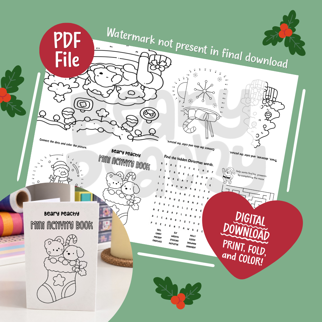Mini Activity Book (Printable PDF)