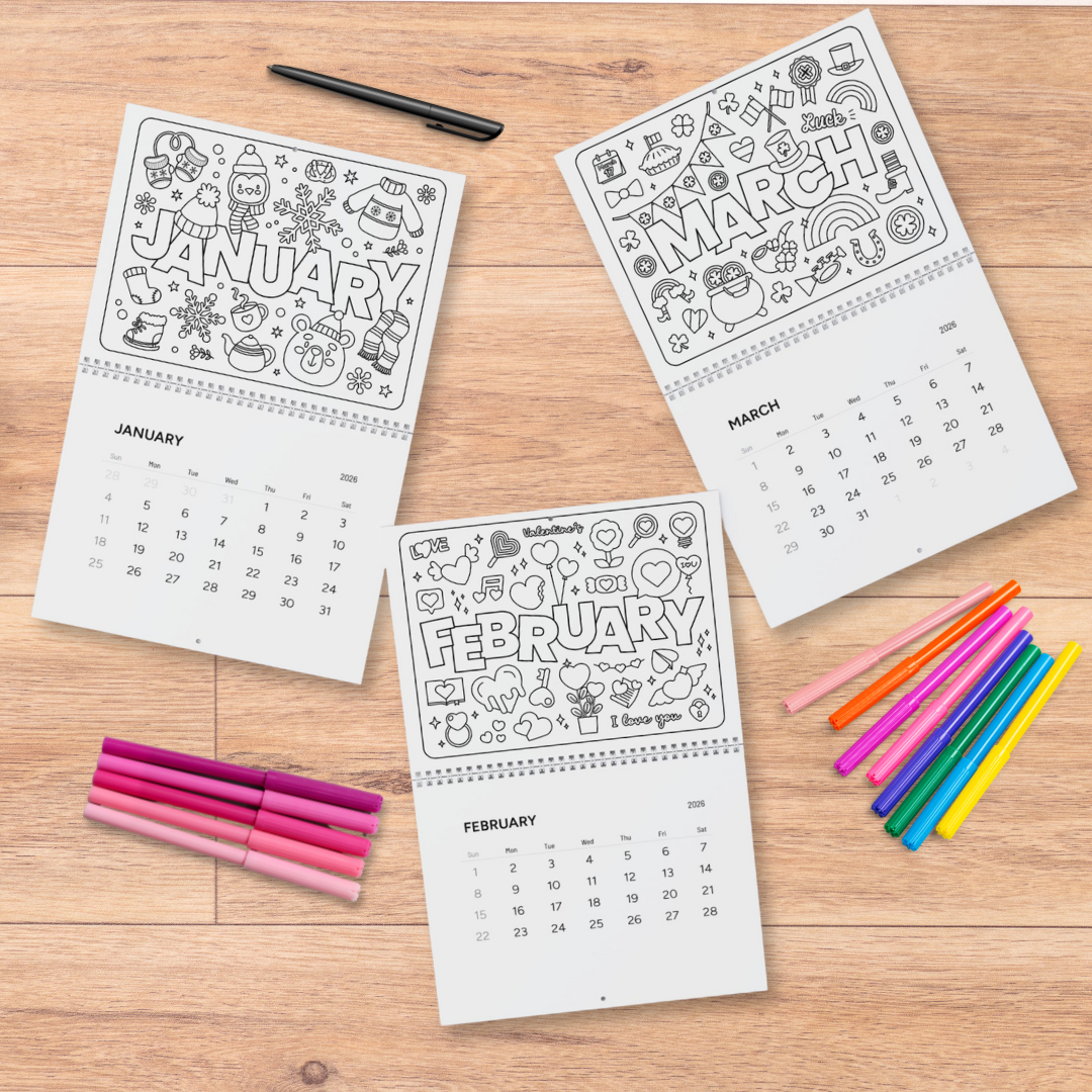 Smiles & Doodles 2026 Calendar